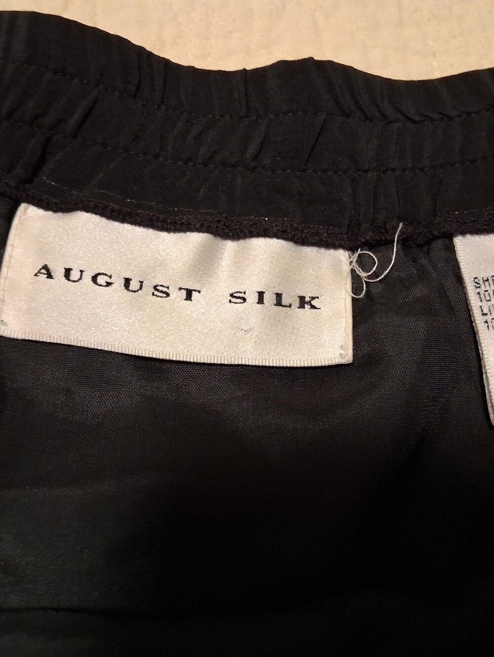 August Silk Classic Pleated Women's Skirt in Black - Picture 2 of 7